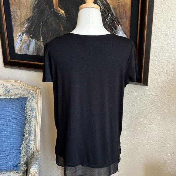 Ann Taylor Silk Beaded Skirt Size S Pockets Side Zip Stretch Waist - Picture 5 of 10